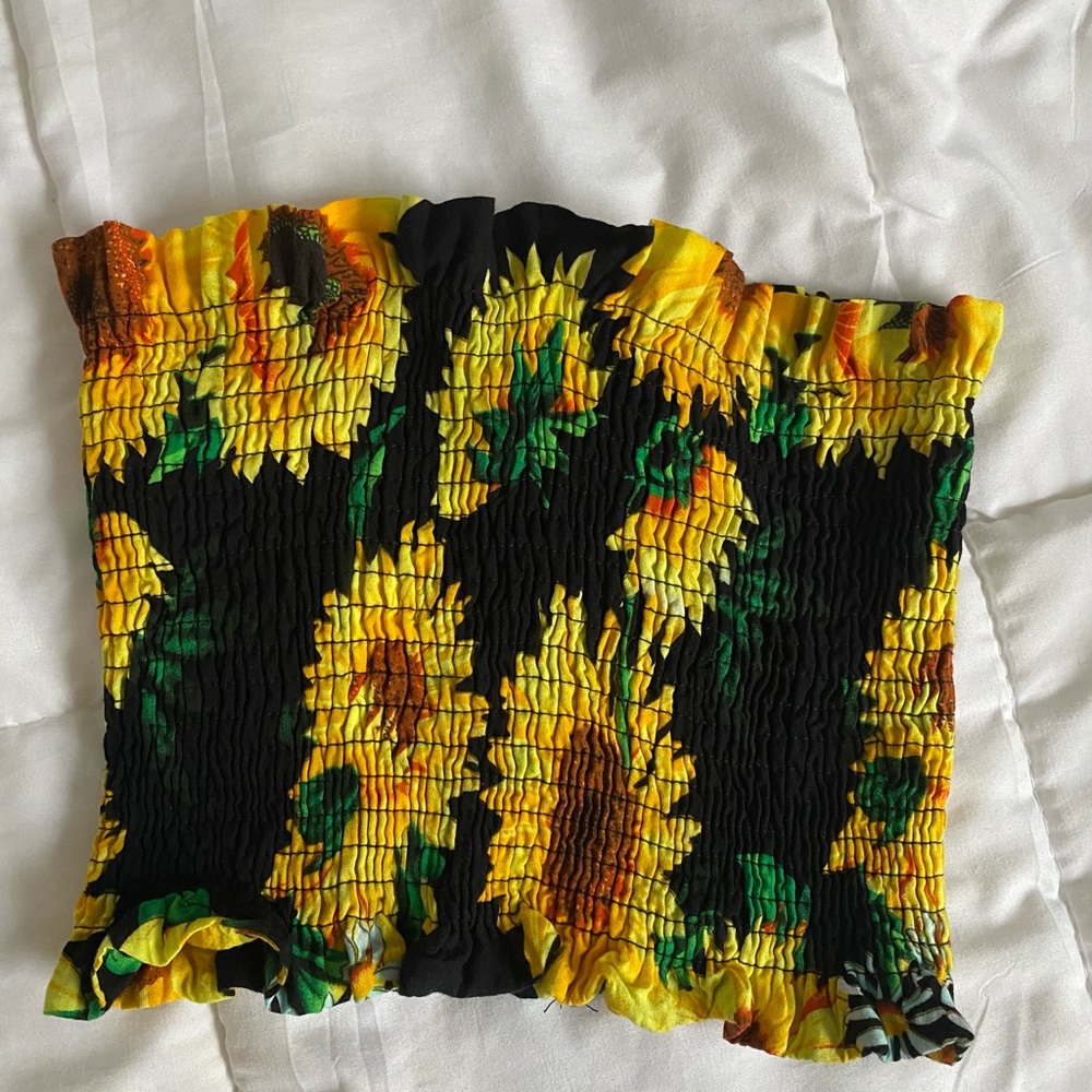 sunflower tube top